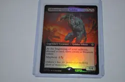 MTG magic SPIDERMAN spm EXTENDED ART FOIL ULTIMATE GREEN GOBLIN #276 RARE - Image 1