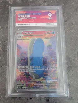 Pokemon TCG Wailord Special Illustration Rare Card Journey Together Ace Mint 9 - Image 1
