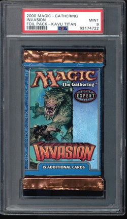 Invasion Kavu Titan Booster Pack English Graded PSA 9 MTG Magic #63174722 - Image 1