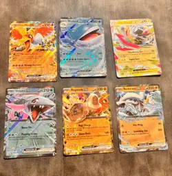 Pokemon TCG Full Art ex Holo 6-Card Lot Ethan's Ho-Oh Wailord Zeraora +3 - Image 1