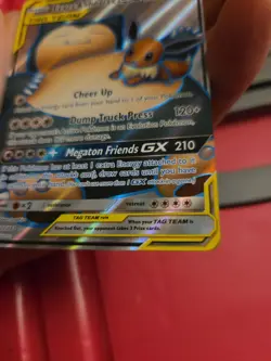 Eevee & Snorlax GX (Full Art) 171/181 Sm-Team Up Holo Pokemon Card Tcg Rare Cute - Image 4