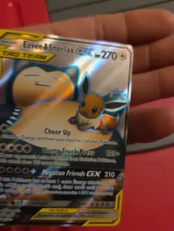 Eevee & Snorlax GX (Full Art) 171/181 Sm-Team Up Holo Pokemon Card Tcg Rare Cute - Image 5