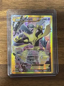 Pokemon Alakazam EX TCG 2016 Holo Full Art Ultra Rare Card 125/124 - Image 1