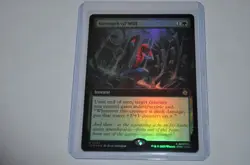 MTG magic SPIDERMAN spm EXTENDED ART FOIL STRENGTH OF WILL #267 RARE - Image 1