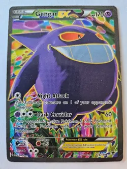 Pokemon TCG - Gengar EX 114/119 XY Phantom Forces 2014 Full Art Holo Rare - Image 1