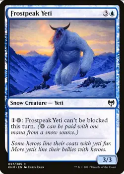 X 1 Frostpeak Yeti NM-M Kaldheim KHM 057 MTG Magic The Gathering - Image 1