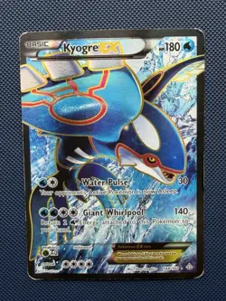 Kyogre EX 148/160 FULL ART Pokemon Card XY Primal Clash Holo Rare - MP-/HP+ - Image 1