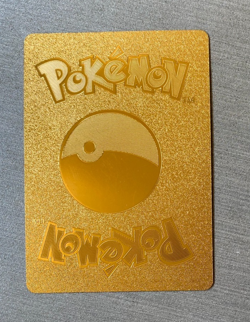 Tag Team Pikachu & Zekrom GX Pokemon HP240 Gold Foil Fan Art Card - Image 3
