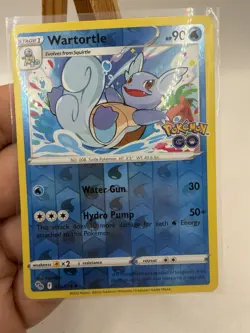 Pokemon Card Wartortle Pokemon Go Reverse Holo Uncommon 016/078 LP/NM - Image 3