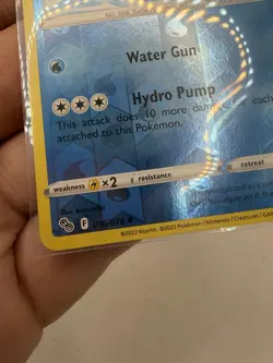 Pokemon Card Wartortle Pokemon Go Reverse Holo Uncommon 016/078 LP/NM - Image 4