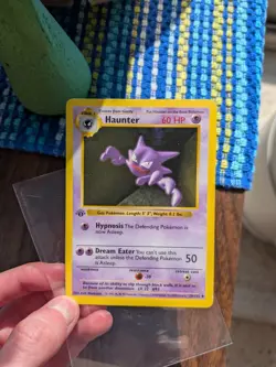 Pokemon TCG Haunter First Edition Base Set Shadowless 029/102 - Image 1
