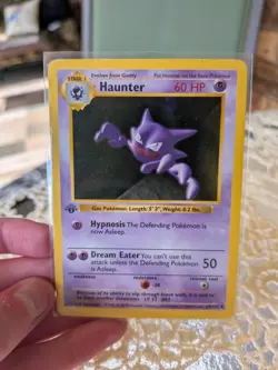 Pokemon TCG Haunter First Edition Base Set Shadowless 029/102 - Image 3