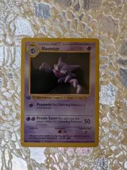 Pokemon TCG Haunter First Edition Base Set Shadowless 029/102 - Image 4