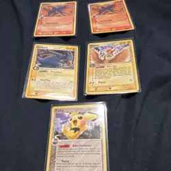 Pokemon TCG EX Delta Species 5-Card Lot Taillow Golduck Fearow Pichu (EN) - Image 1