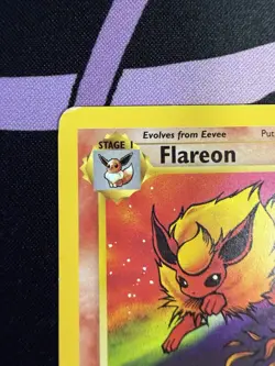 Pokemon TCG 1999 Flareon 19/64 Jungle Unlimited Non-Holo Rare Vintage LP - Image 3