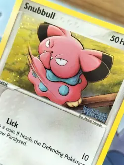 Snubbull #2 - 74/115 Unseen Forces - Stamped Reverse Holo Pokemon Card - Image 2