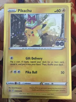 Pokemon Pikachu TCG SWSH234 Cosmo Holo Promo Card NM Condition - Image 1