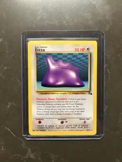 Pokemon TCG Ditto Card 18/62 Fossil Regular Non-Holo Rare, LP Condition - Image 1