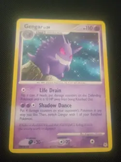 Pokemon Gengar TCG 27/130 Diamond and Pearl Base Non-Holo Rare Mp+/Lp-Condition - Image 1
