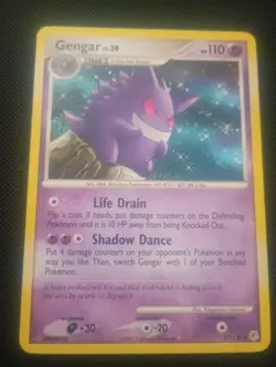 Pokemon Gengar TCG 27/130 Diamond and Pearl Base Non-Holo Rare Mp+/Lp-Condition - Image 3