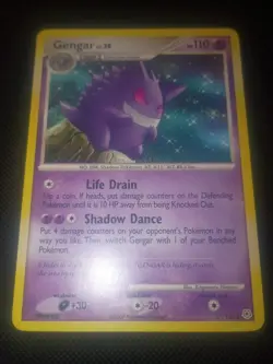 Pokemon Gengar TCG 27/130 Diamond and Pearl Base Non-Holo Rare Mp+/Lp-Condition - Image 5