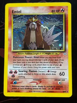 Pokemon TCG - Entei #6/64 Neo Revelation Holo Rare - LP+ Condition - Image 1