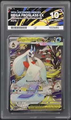 Mega Froslass EX 275/217 Ascended Heroes ACE 10 GEM MINT SIR Pokemon TCG - Image 1