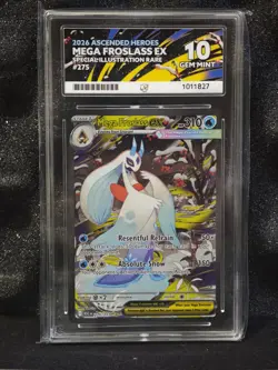 Mega Froslass EX 275/217 Ascended Heroes ACE 10 GEM MINT SIR Pokemon TCG - Image 1