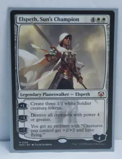 Elspeth Sun's Champion 0182 Commander March of the Machine Sleeved MTG - Image 1