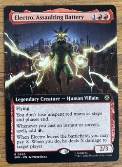 MTG Marvel Spider-Man, Electro, Assaulting Battery - Extended Art - Image 1