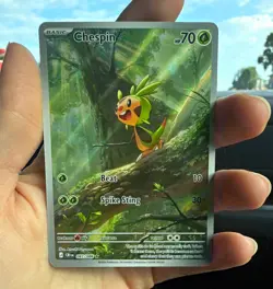 Pokemon TCG Chespin 087/159 Crown Zenith Reverse Holo Common Basic 70HP EN 2023 - Image 1