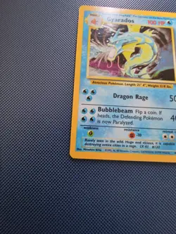 Pokemon Tcg Gyarados base set 6/102 Holo Rare Moderately Played. - Image 3