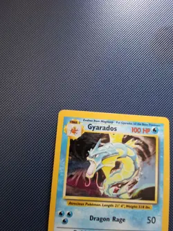 Pokemon Tcg Gyarados base set 6/102 Holo Rare Moderately Played. - Image 4