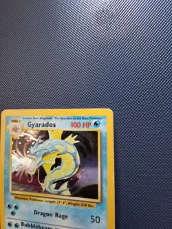 Pokemon Tcg Gyarados base set 6/102 Holo Rare Moderately Played. - Image 5