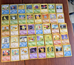 Lot of (40) Pokemon Base Set 2 Card Lot Unlimited Uncommon Common MP-NM - Image 1