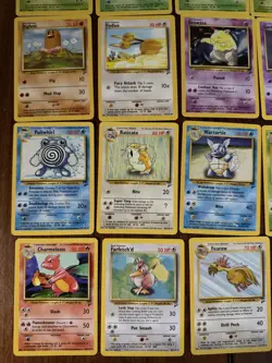 Lot of (40) Pokemon Base Set 2 Card Lot Unlimited Uncommon Common MP-NM - Image 2