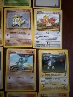 Lot of (40) Pokemon Base Set 2 Card Lot Unlimited Uncommon Common MP-NM - Image 5