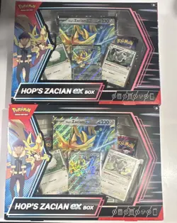 Pokemon TCG Hop's Zacian ex Box Promo Oversized Code Card English LOT of 2 - Image 1