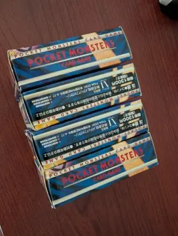 Pocket Monsters Card Game - Japanese - BOX ONLY, No Cards, Lot of 4 - Pokemon - Image 4