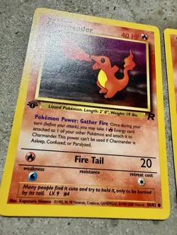 Pokemon Team Rocket Charmander 50/82 1st Edition Common Card Lot of 3 WOTC 2000 - Image 2