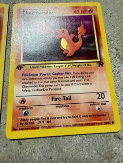 Pokemon Team Rocket Charmander 50/82 1st Edition Common Card Lot of 3 WOTC 2000 - Image 4