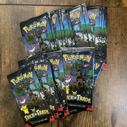Lot of 25 Trick or Trade Halloween Pokemon 3 Card Booster Packs Pokemon Sealed - Image 1
