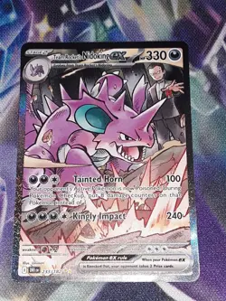 Team Rocket's Nidoking Ex 233/182 SIR Destined Rivals Pokemon TCG - Image 1