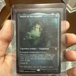 MTG Sword of the Animist - Foil Etched, NM-Mint, English Commander Masters - Image 1