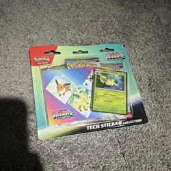 Pokemon TCG Scarlet & Violet Prismatic Evolutions Tech Sticker 3 Packs Promo - Image 2