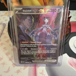 Pokemon TCG Team Rocket's Mewtwo EX Destined Rivals 231/182 - Image 1