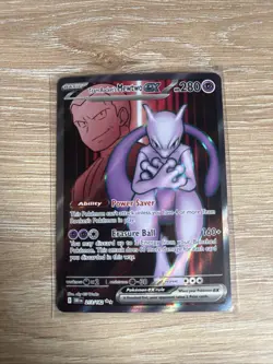 Pokemon TCG Team Rocket's Mewtwo EX Destined Rivals 213/182 Full Art - Image 1