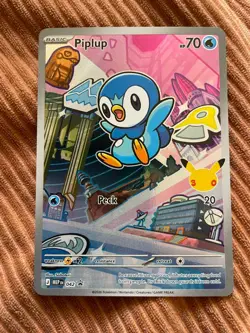 Pokemon First Partner Illustration Rare Turtwig Chimchar Piplup 30th Anniversary - Image 4