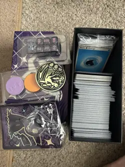 Pokemon TCG Paldean Fates Elite Trainer Box Open ETB Accessories - Image 1