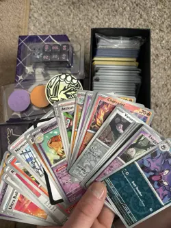 Pokemon TCG Paldean Fates Elite Trainer Box Open ETB Accessories - Image 2
